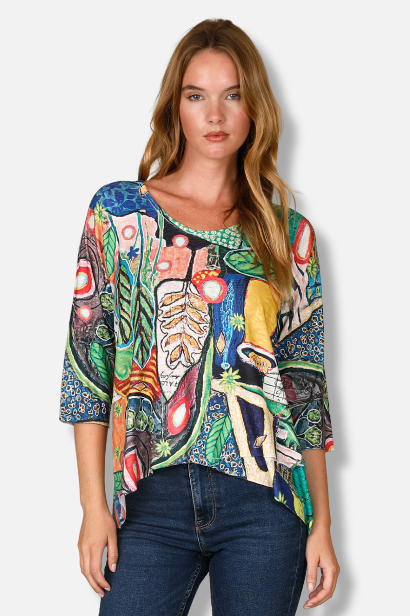 Scoop Neck Top - Fall In Scene