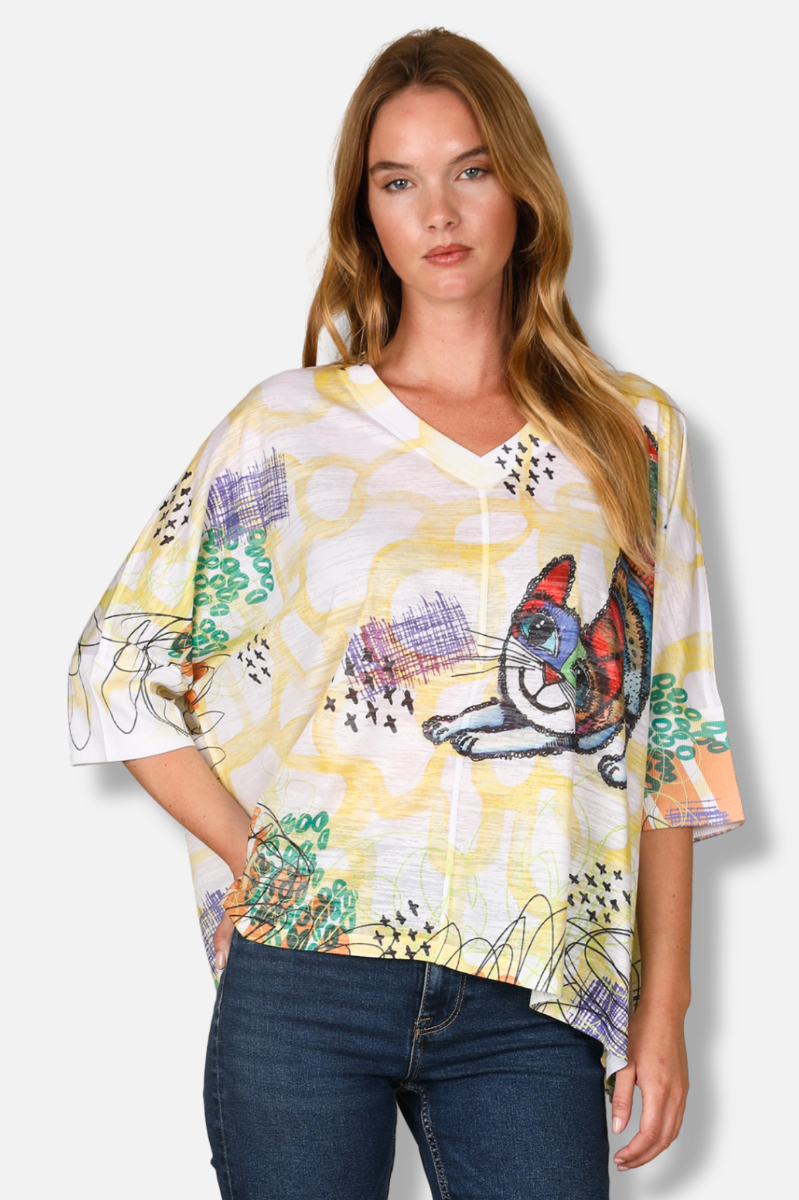 V-Neck Dolman - Skittles