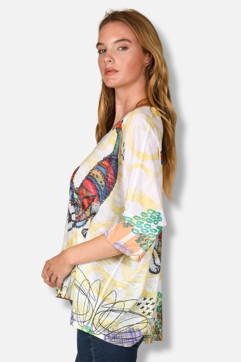 V-Neck Dolman - Skittles