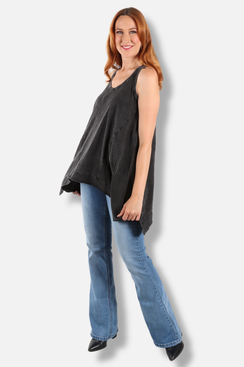 Beyond The Moon Tank - Vintage Black 