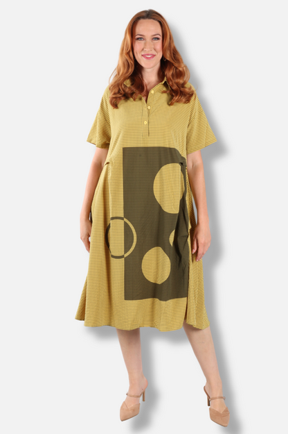 Shirt Dress - Mustard