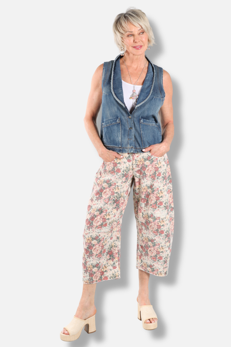 Barrel of Dreams Jeans - Rose Garden