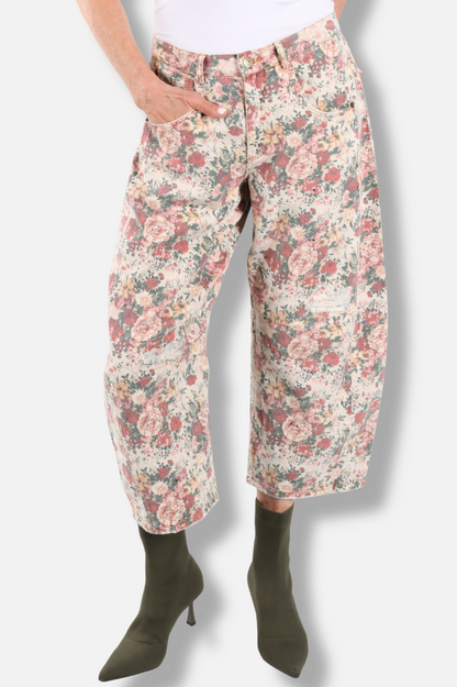 Barrel of Dreams Jeans - Rose Garden