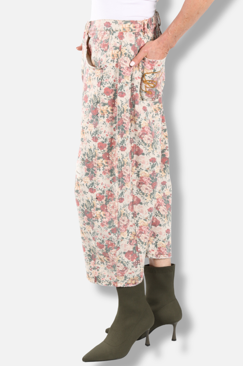 Barrel of Dreams Jeans - Rose Garden