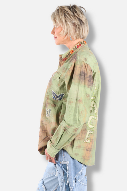 Wander in Peace Jacket - Green 