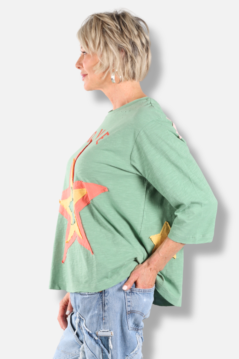 Starlit Love Tee - Green