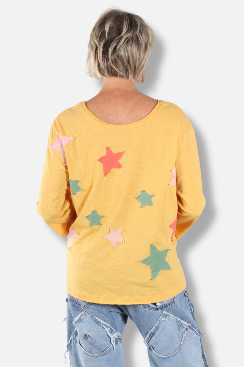 Starlit Love Tee - Yellow