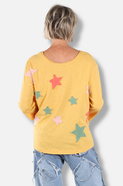 Starlit Love Tee - Yellow