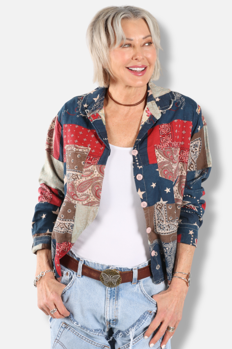 Stars and Stripes Forever Top - Navy