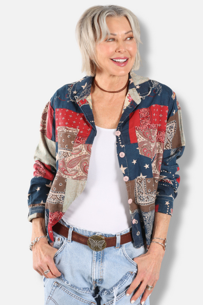 Stars and Stripes Forever Top - Navy