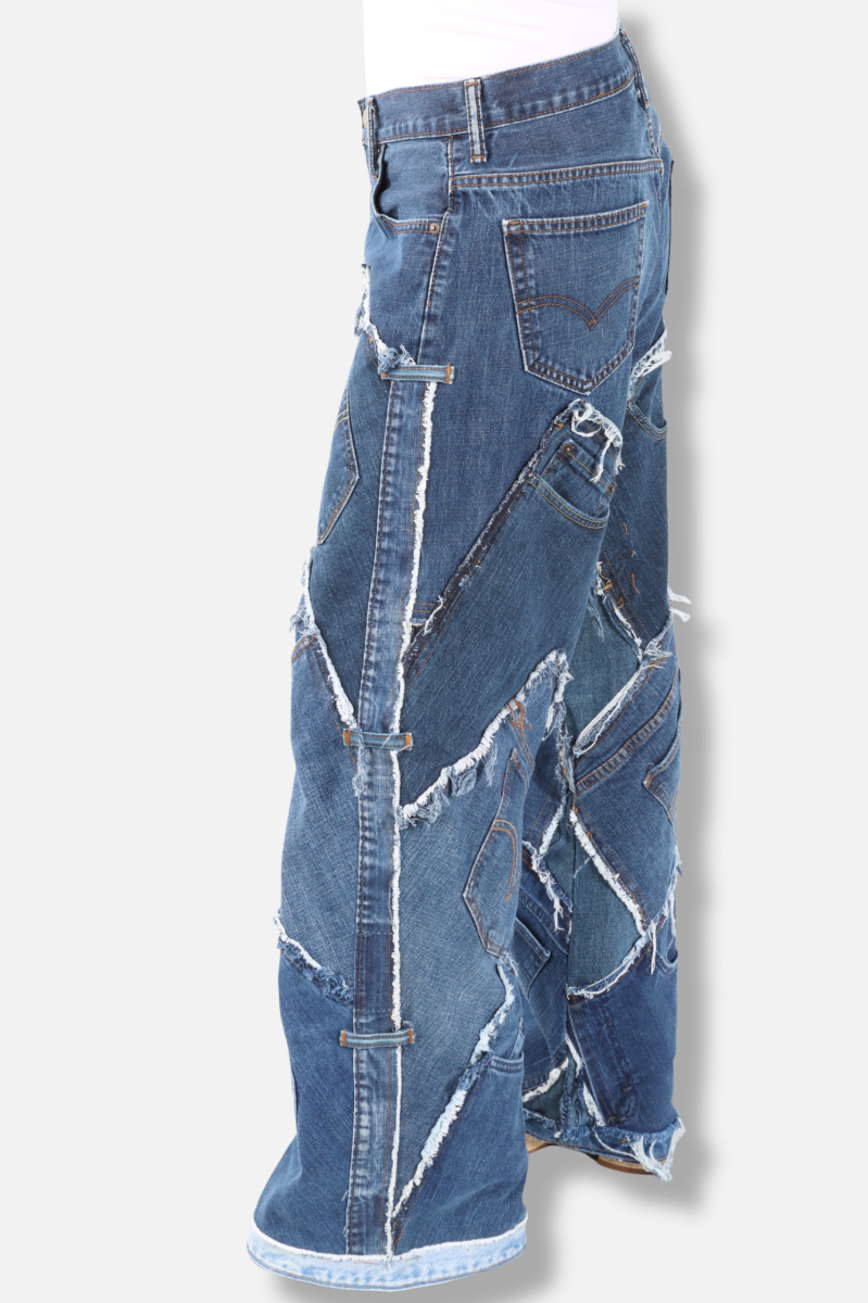 Patched On Up Jean - Dark Wash