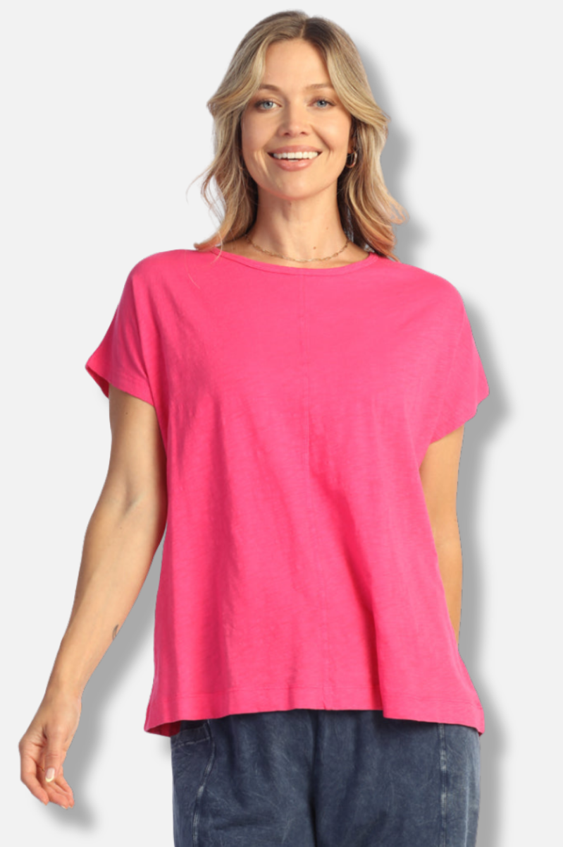 Boxy Top Plus - Fuchsia