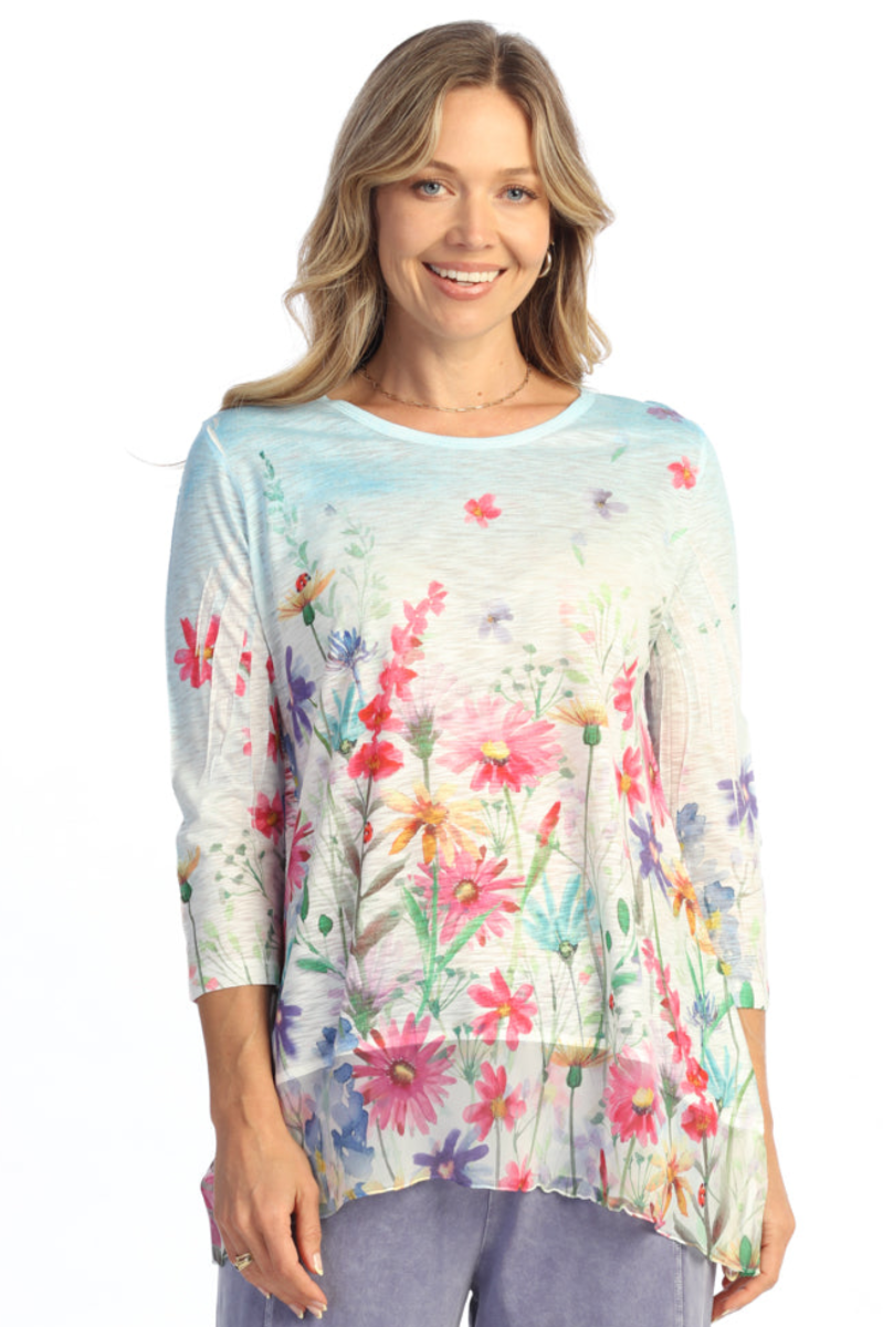 Chiffon Contrast Tunic - Chorus