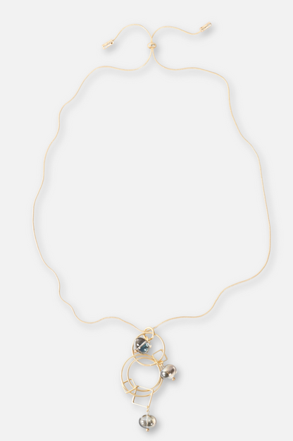 Many Moons Necklace - Topaz & Gold