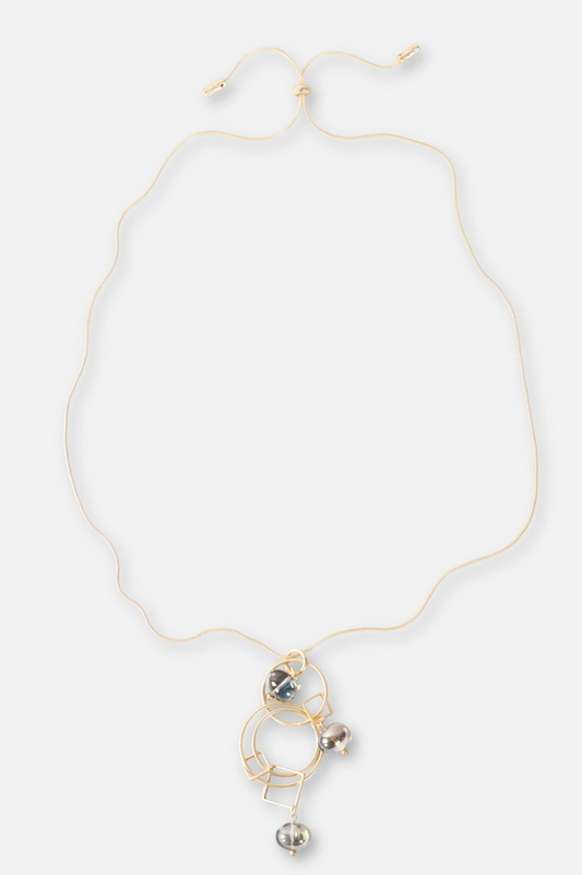 Many Moons Necklace - Topaz & Gold