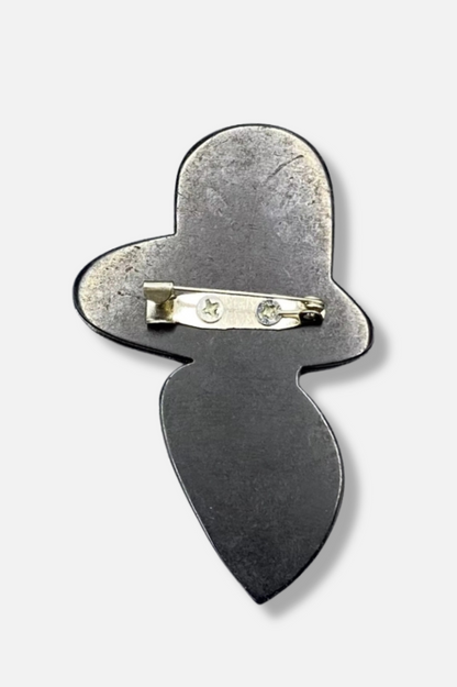 Creative Beauty Brooch - Black & White