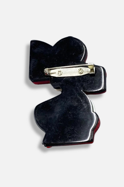 Modern Woman Brooch - Red