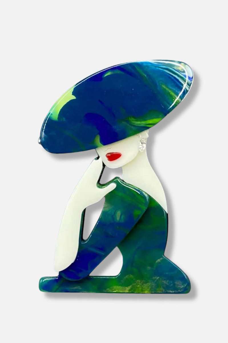 Temperament Beauty Brooch - Green