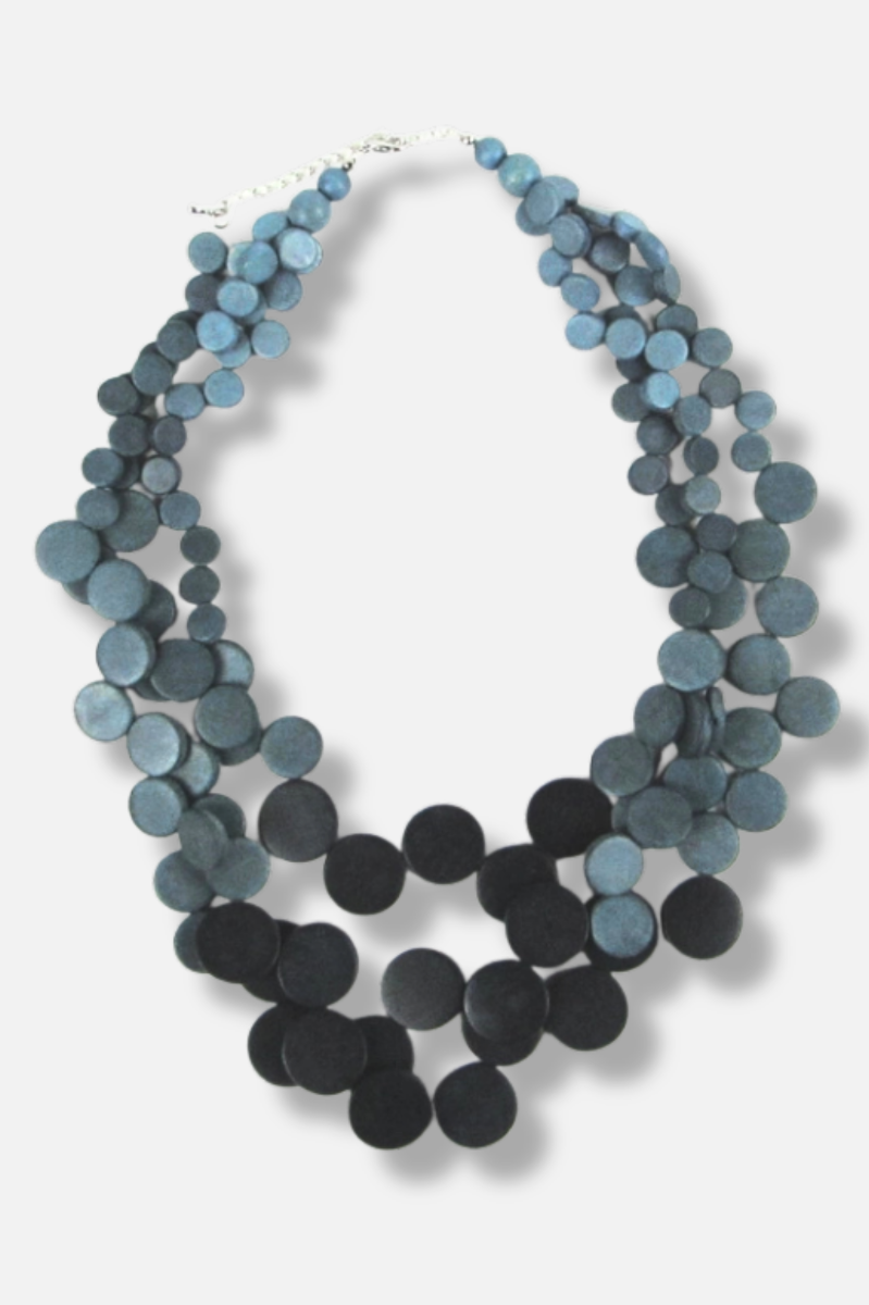 Genie Necklace - Denim & Black 