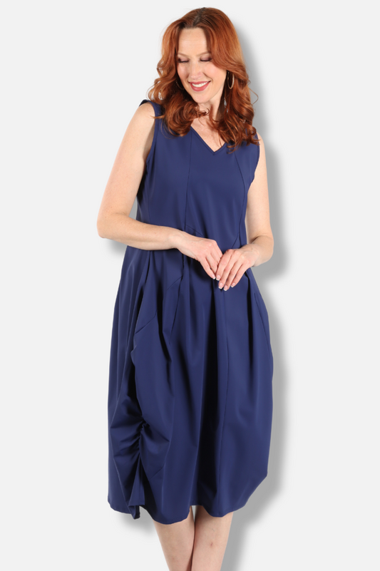 Veneto Dress Plus - Navy