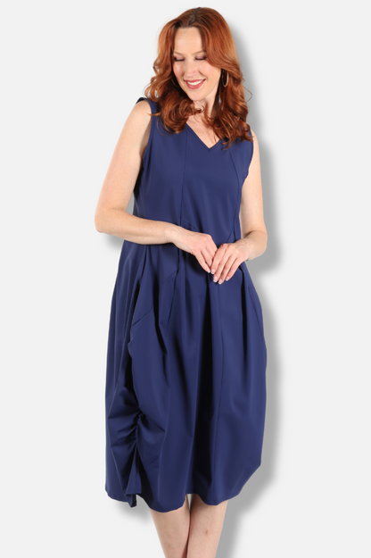 Veneto Dress - Navy