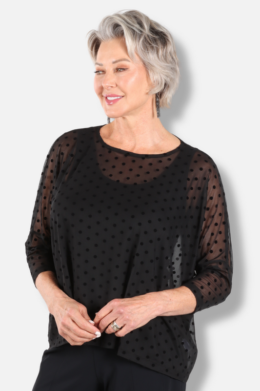Mayim Top - Mesh Flock
