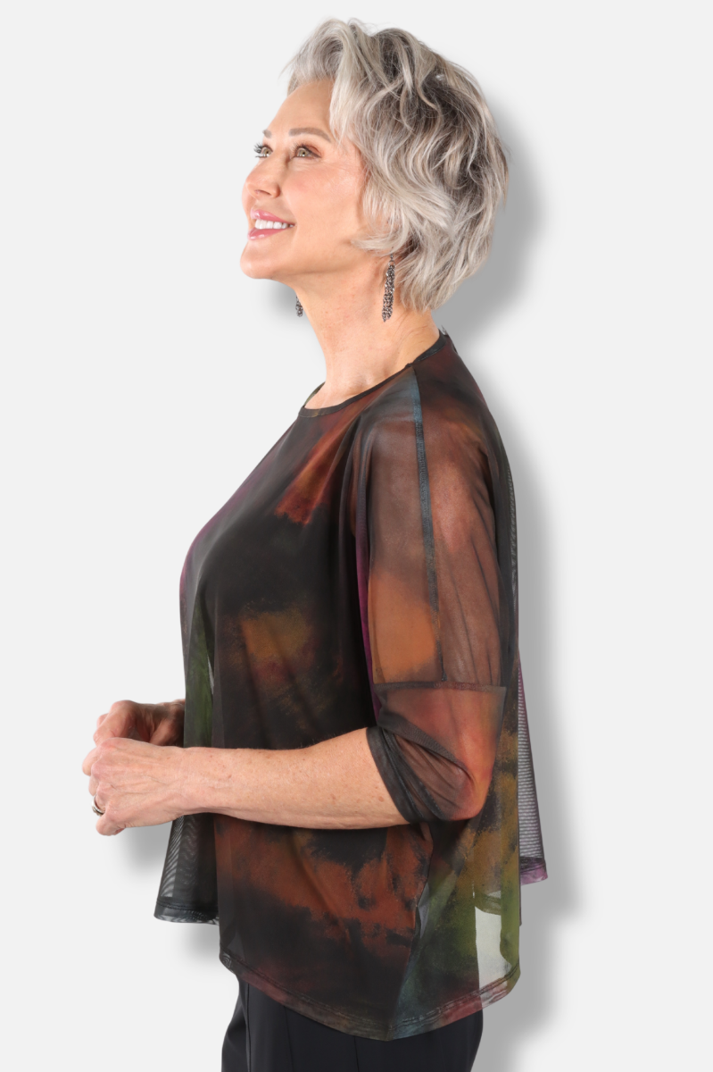 Mayim Top Plus - Mesh Loden