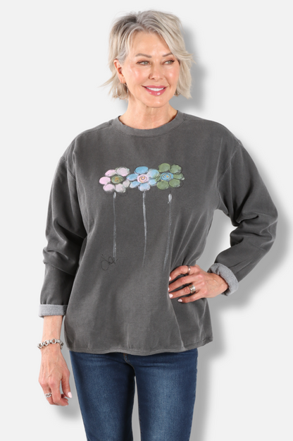 Cut Crew Pullover - Pepper Jane 