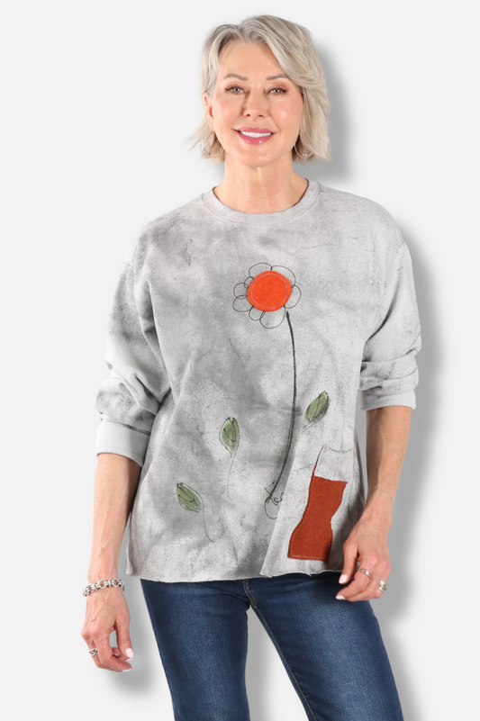 Jenny Pullover - Smoked Tie Dye 