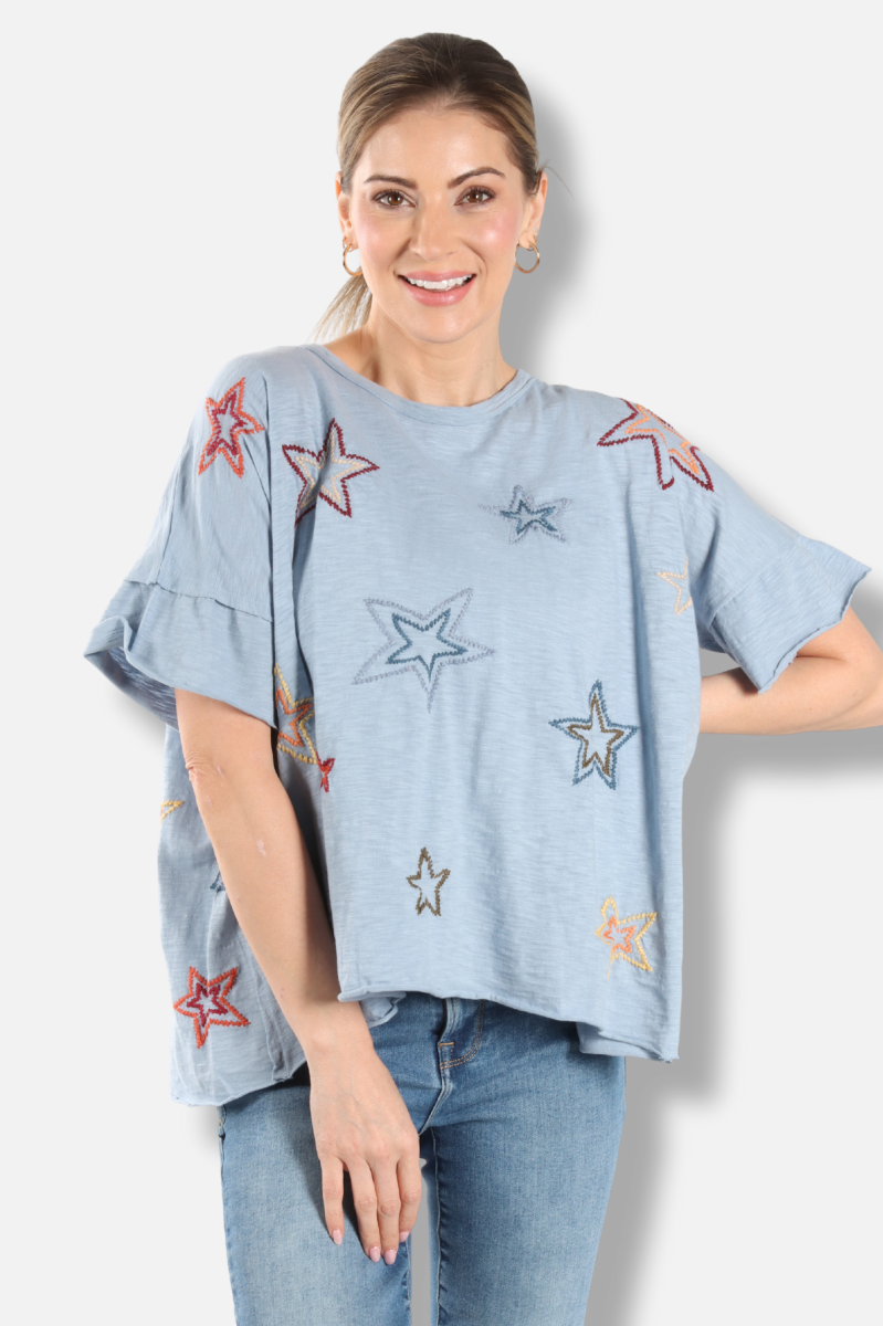 Juniper Tee - Celestial Blue
