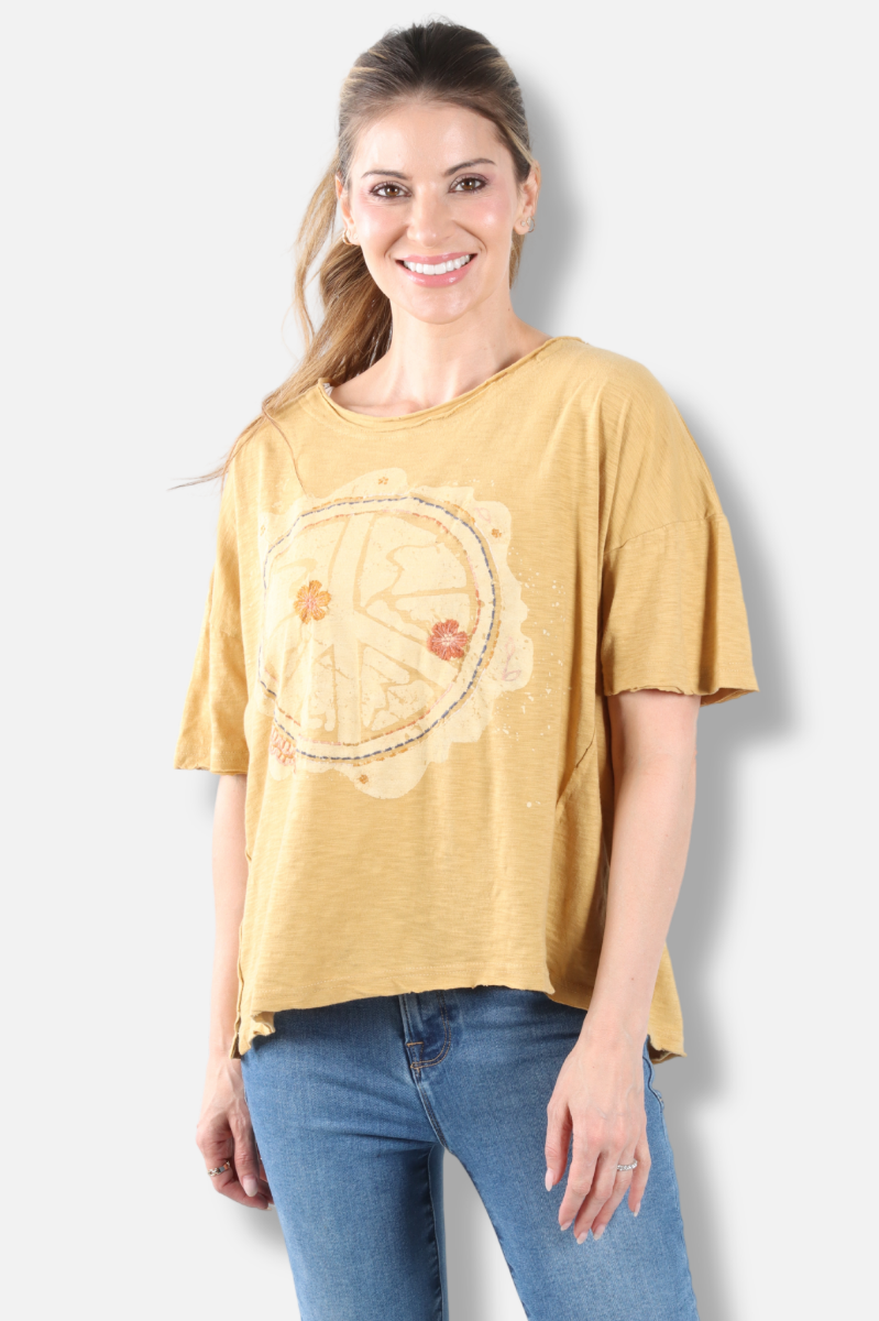 Fluer Tee - Golden Rod 