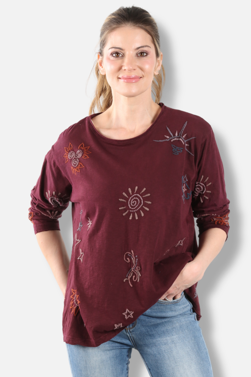 Dillan Top - Oxblood