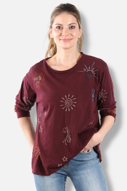 Dillan Top - Oxblood