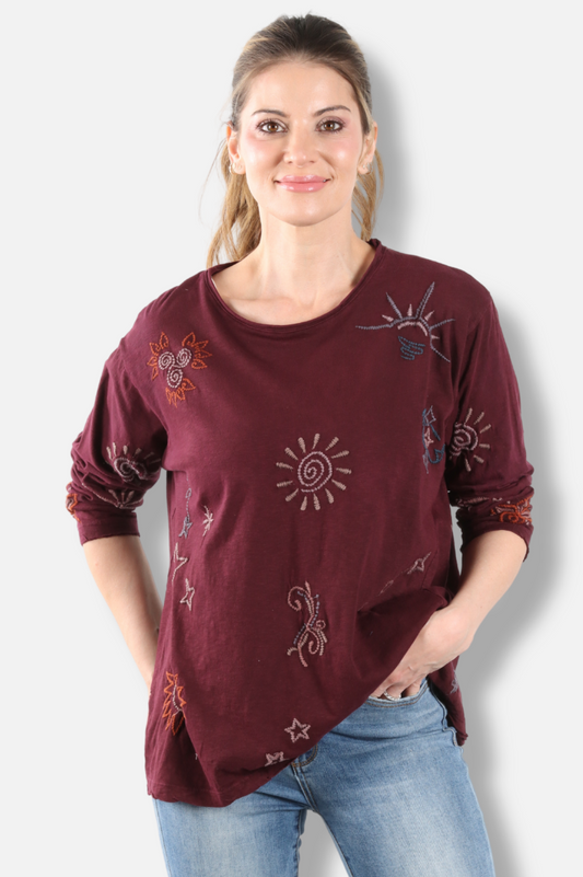 Dillan Top - Oxblood