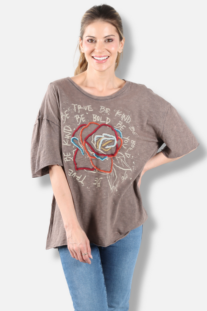 Ivy Tee - Dark Grey