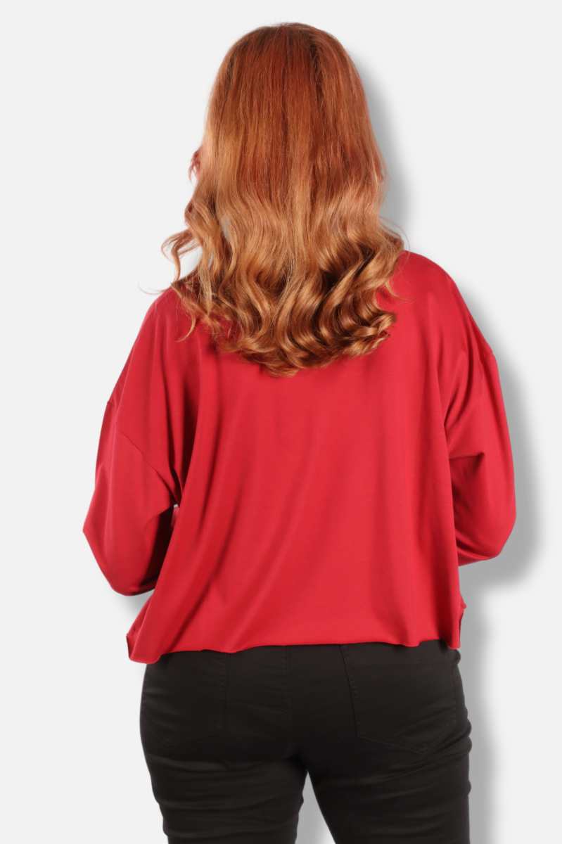 Mini Boxy Tee - Ruby