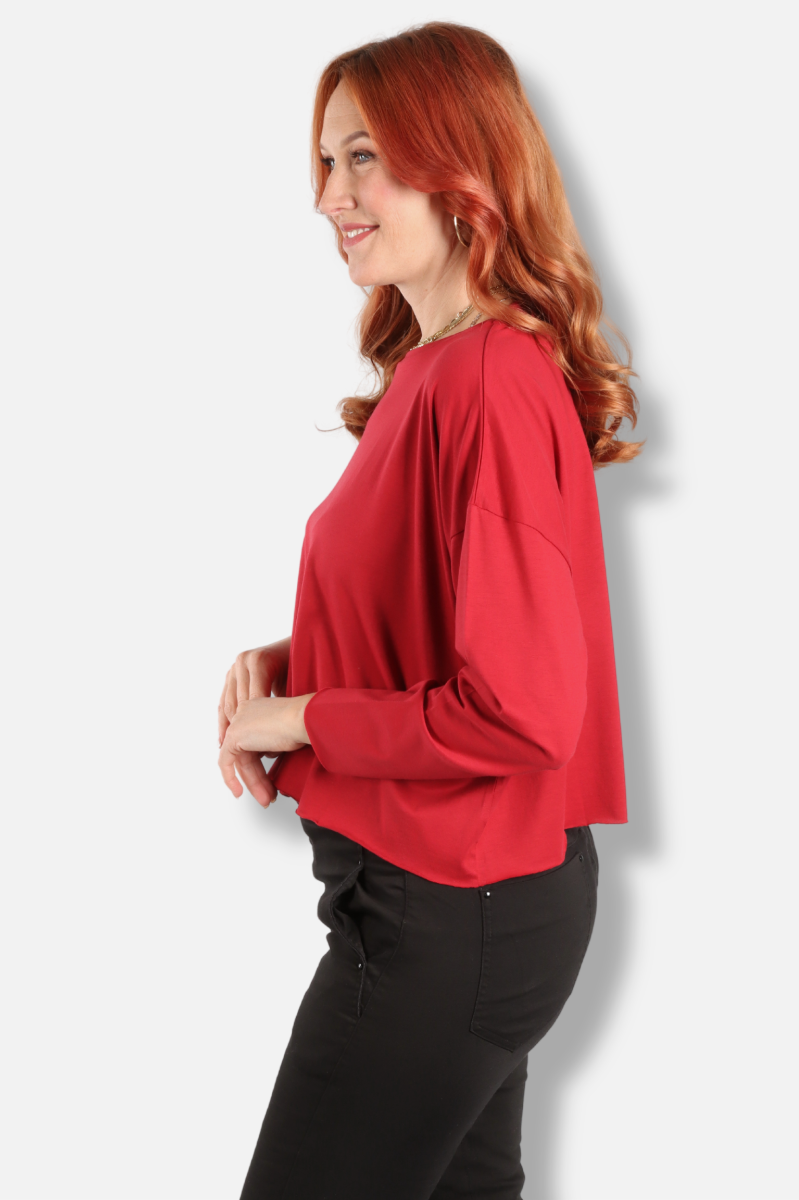 Mini Boxy Tee - Ruby