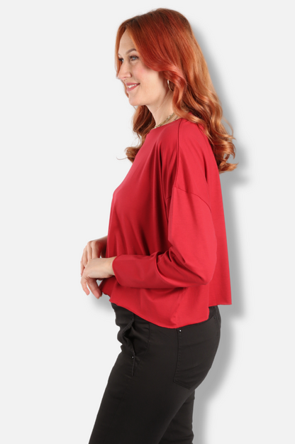 Mini Boxy Tee - Ruby