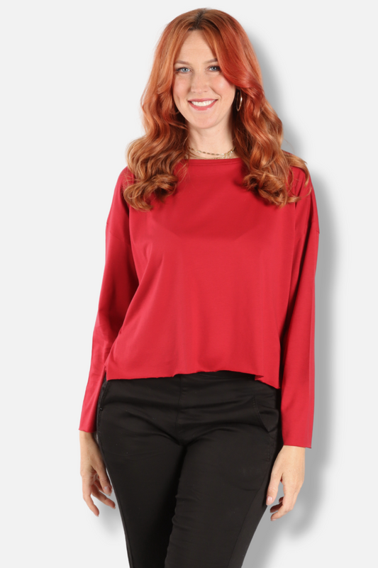 Mini Boxy Tee - Ruby