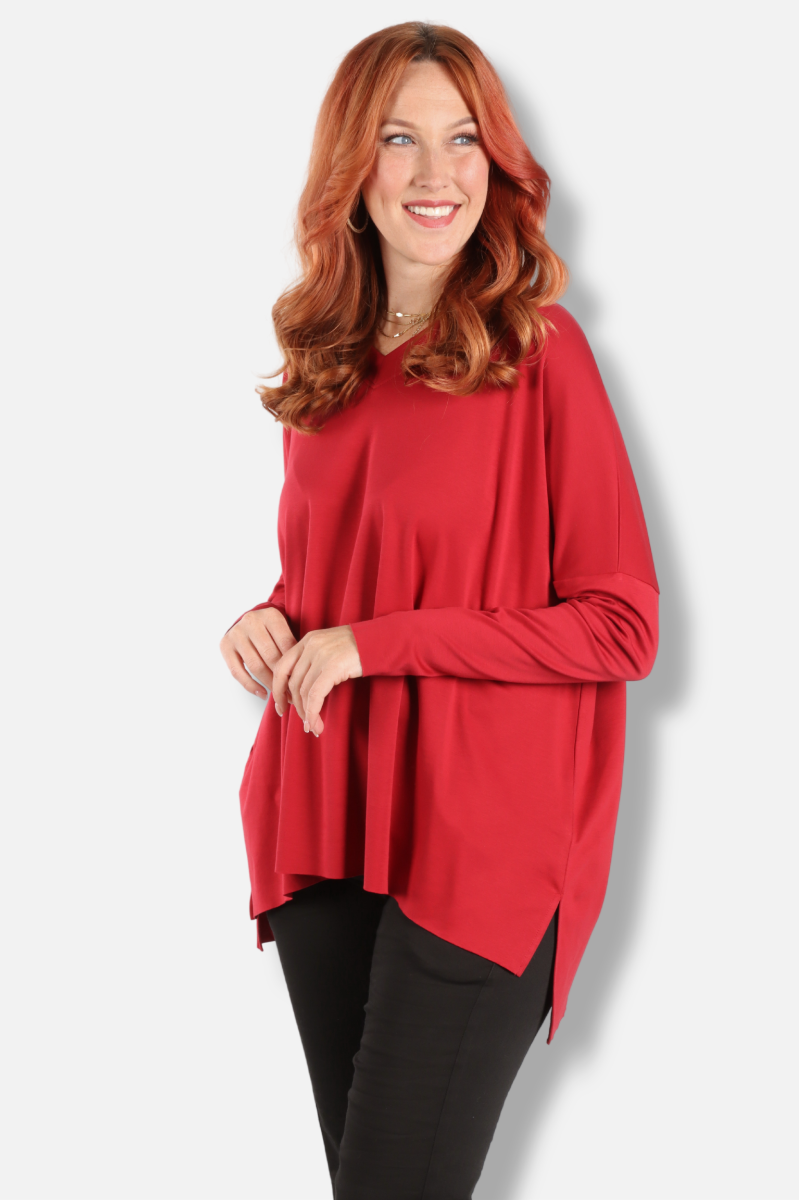 Ultimate V Tee - Ruby
