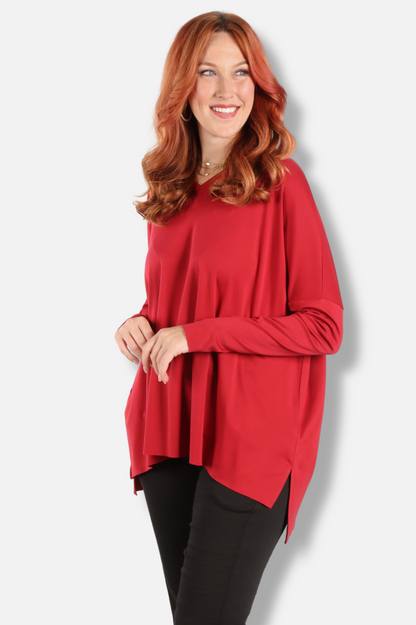 Ultimate V Tee - Ruby