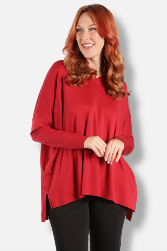 Ultimate V Tee - Ruby