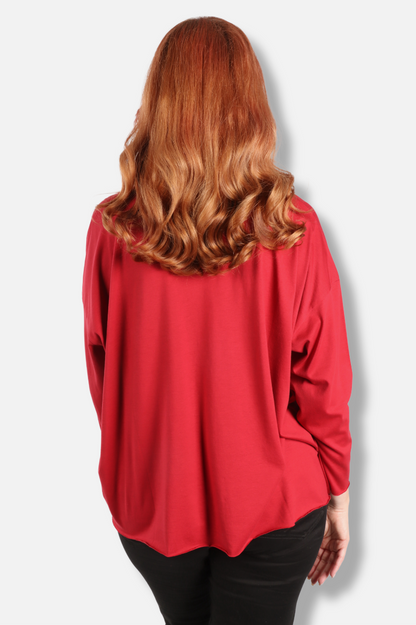 Boxy Tee - Ruby