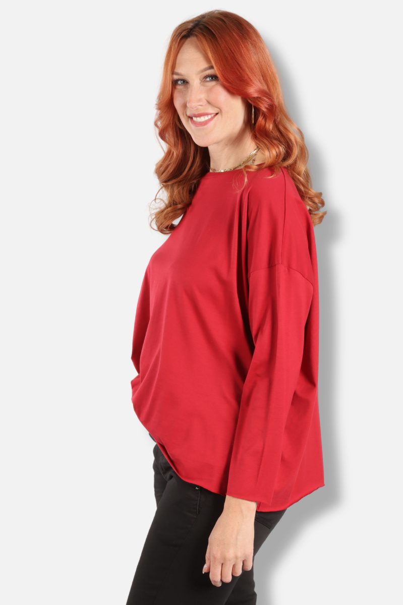 Boxy Tee - Ruby