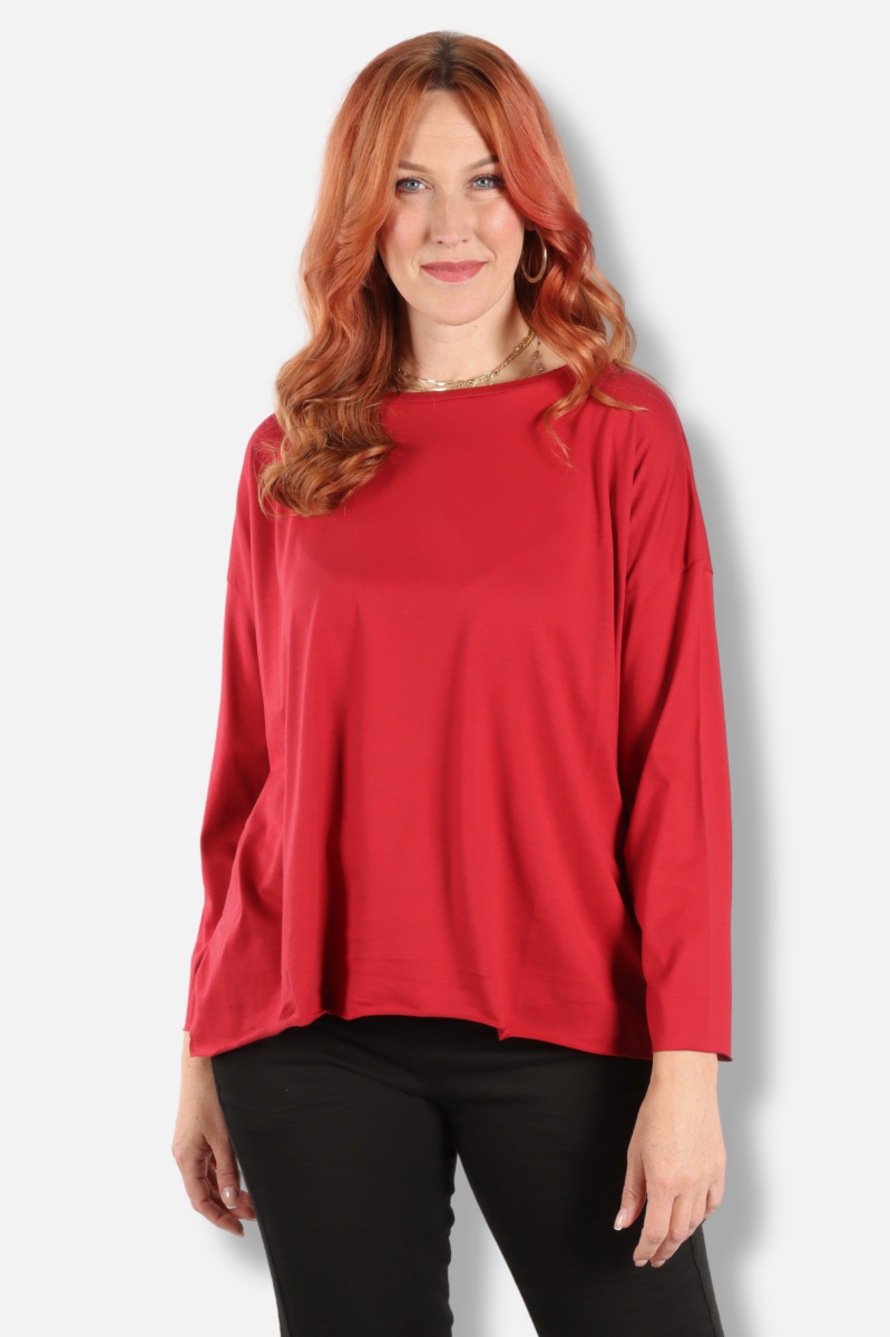 Boxy Tee - Ruby