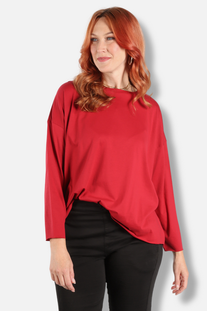 Boxy Tee - Ruby