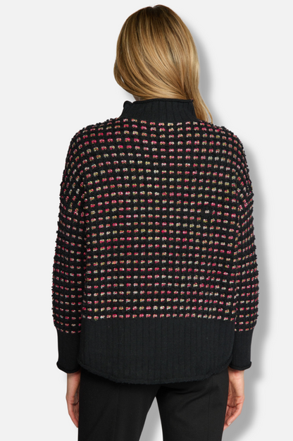 Funnel Neck Sweater - Black 