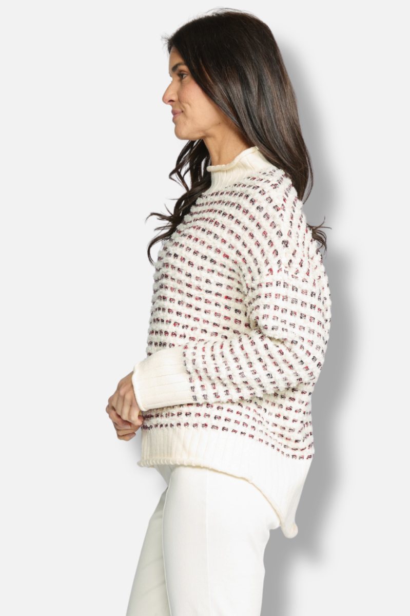 Funnel Neck Sweater - Ivory