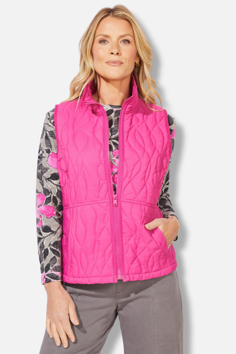 Summit Vest - Fuchsia 