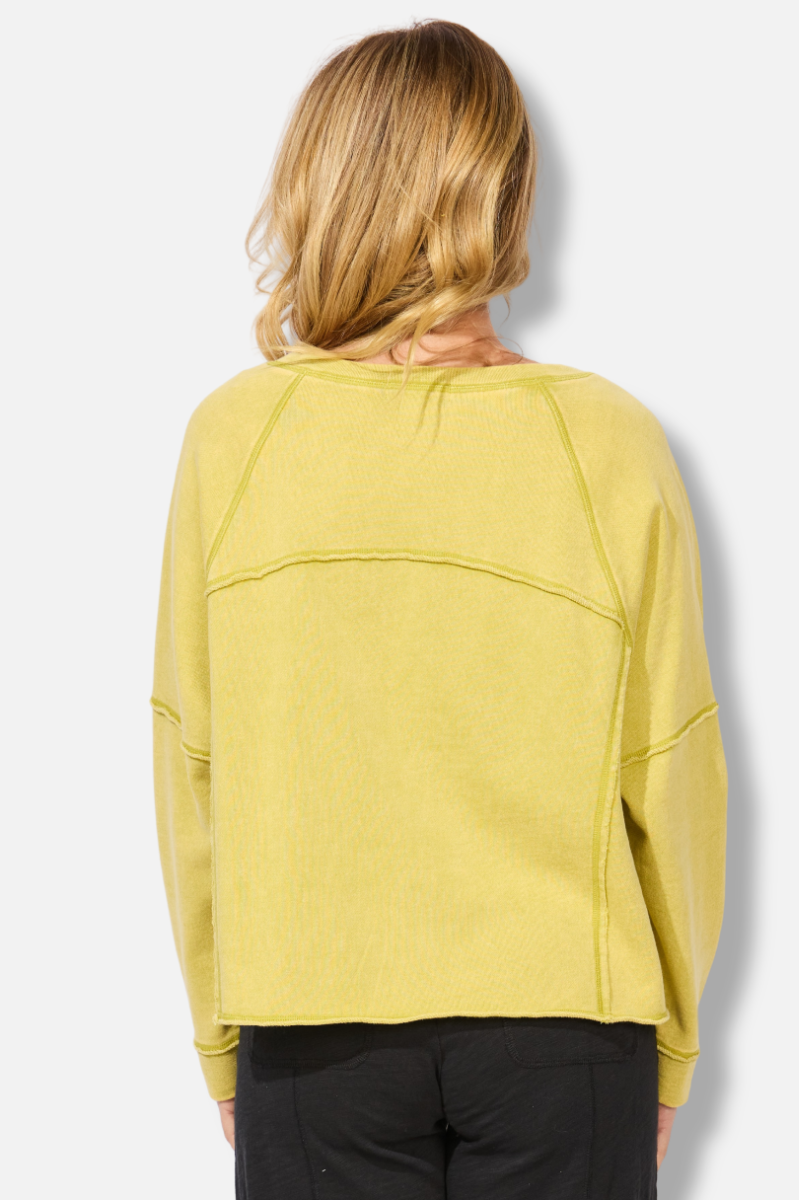 Weekend Raglan Crew - Citron 